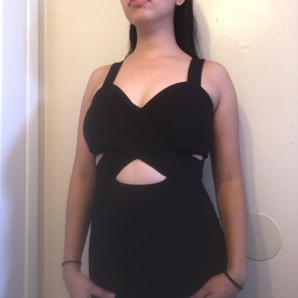🍪Black Cut-out Evening Dress